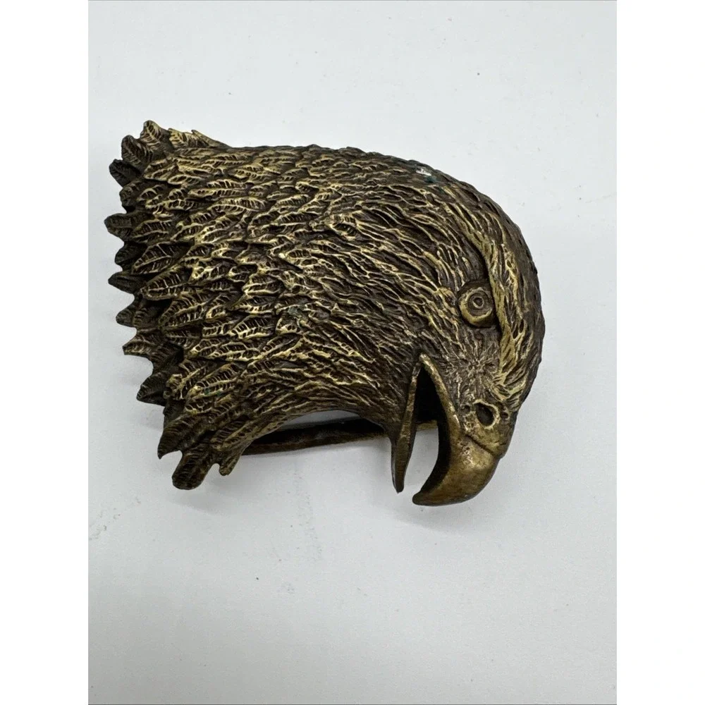 Leoma Lovegrove‎ 1979 Solid Brass Eagle Vintage Belt Buckle